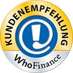 WhoFinance Gütesiegel